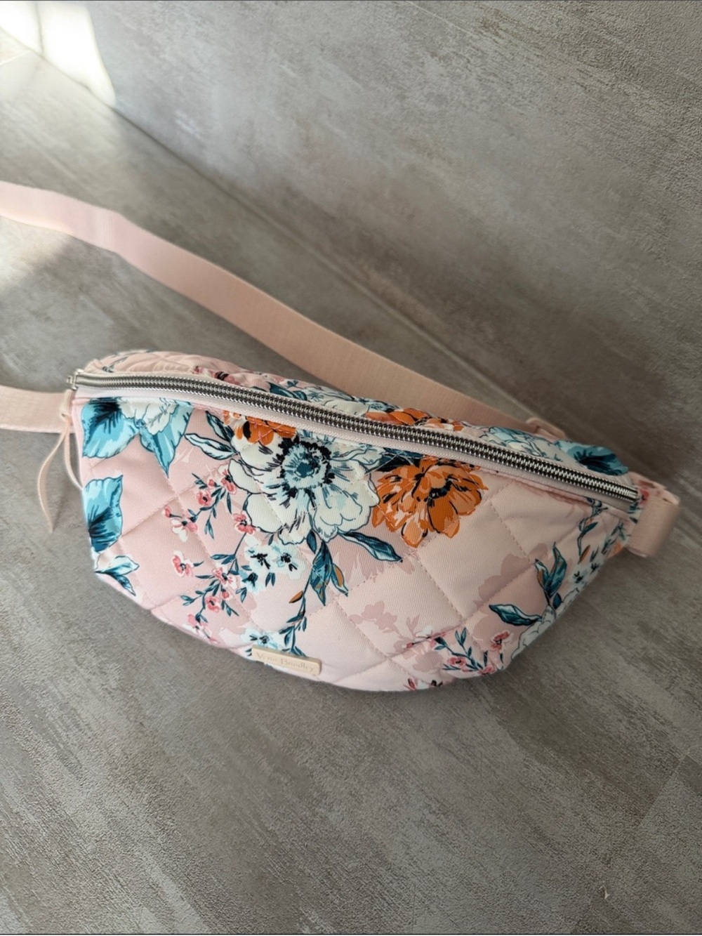 Vera Bradley pink floral crossbody